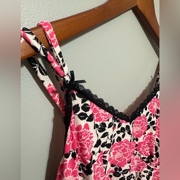 Vintage Laura Ashley Floral Lingerie Set - Half Robe & Chemise, Size XL - Picture 5 of 7